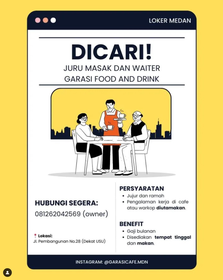 loker medan juru masak